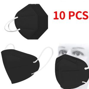 10 Black 5-Layer Masks